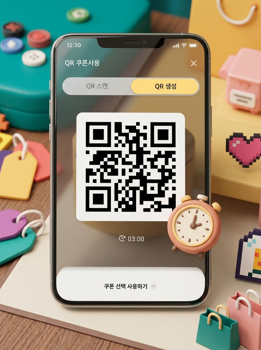 안전한 타임 QR 생성